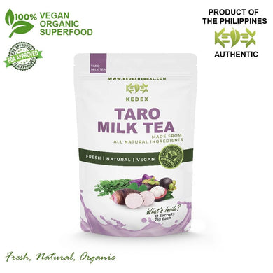 Milk Tea organic superfood TARO UBE MORINGA (MALUNGGAY) MANGOSTEEN Coconut Milk Powder Whey Stevia detox and antioxidant