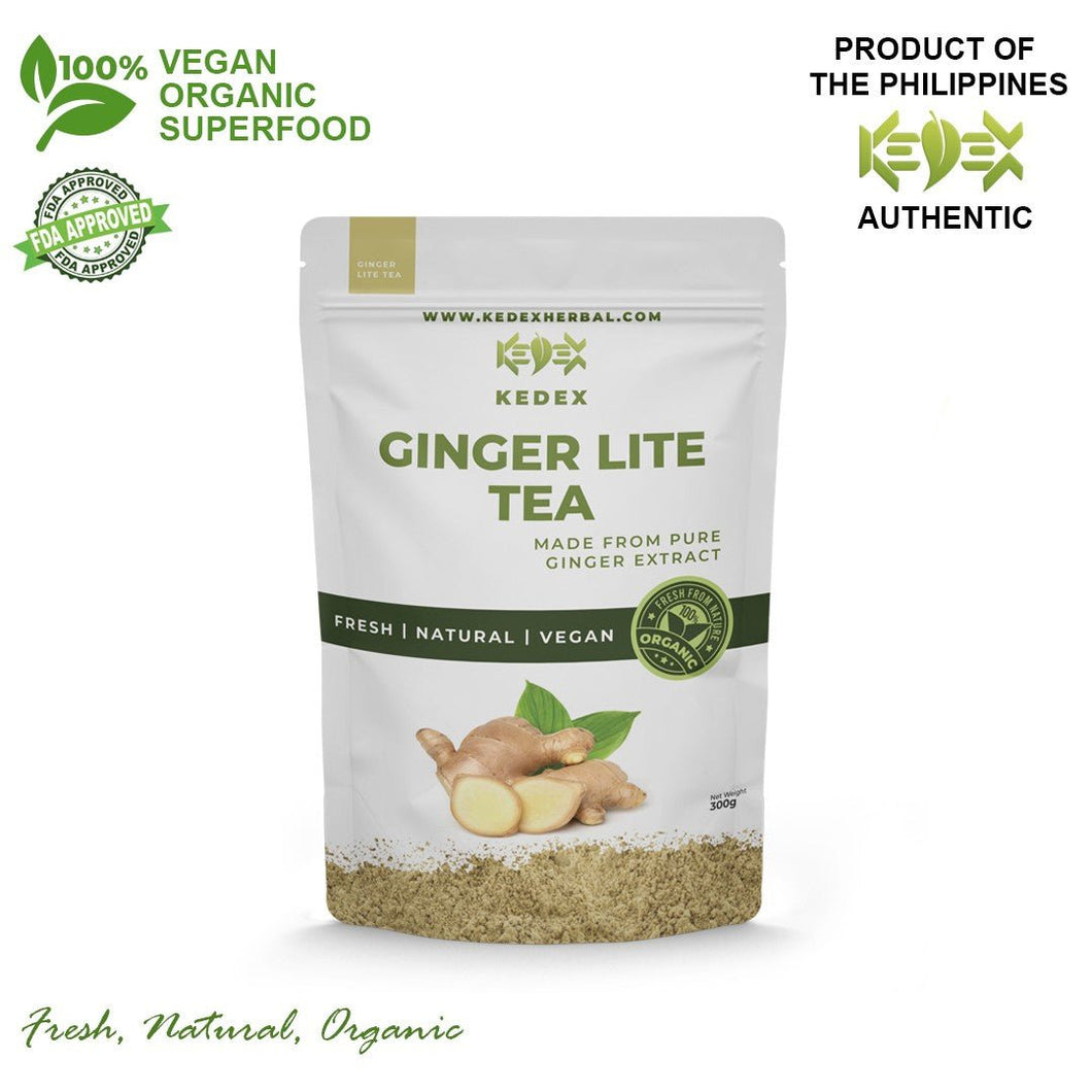 100% Natural Ginger Lite Tea - Organic Non-GMO 300g - KEDEX HERBAL