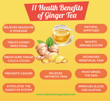 Load image into Gallery viewer, 100% Natural Ginger Lite Tea - Organic Non-GMO 300g For detox and antioxidant. Proven safe and serve as traditional alternative medicines. Organic Superfood Philippines.