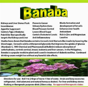 100% Natural Pure Banaba Powder - Organic Non-GMO 200g