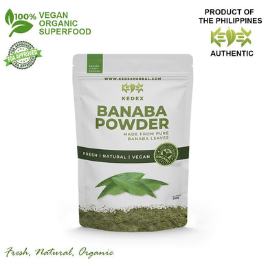 100% Natural Pure Banaba Powder - Organic Non-GMO 200g - KEDEX HERBAL