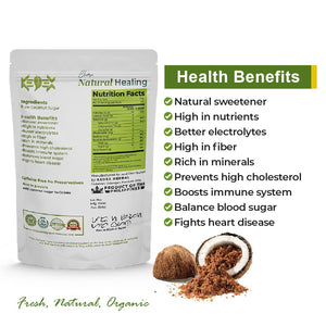 100% Natural Pure Coconut Sugar - Organic Non-GMO 500g - KEDEX HERBAL