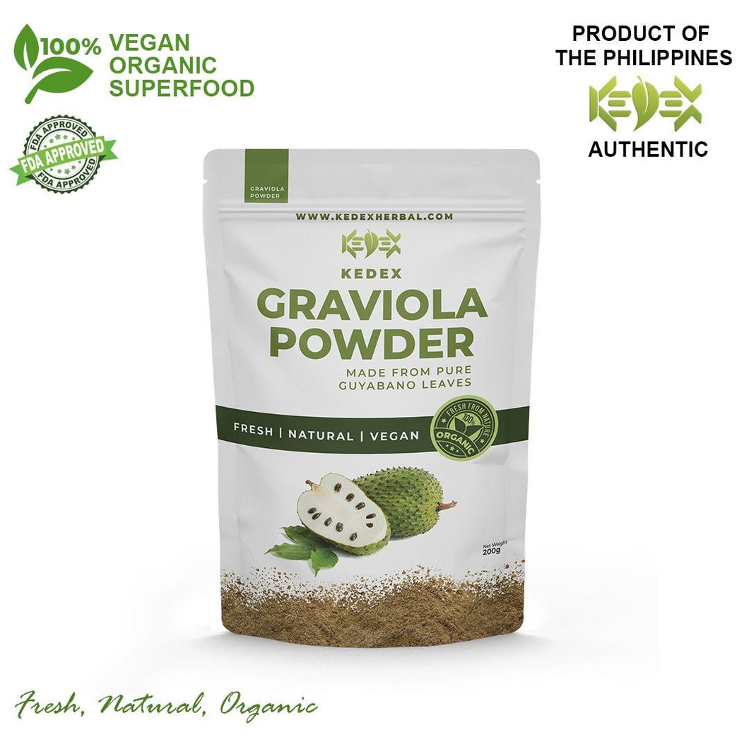 100% Natural Pure Graviola (Guyabano) Powder - Organic Non-GMO - KEDEX HERBAL