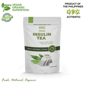 100% Natural Pure Insulin Plant Tea - Organic Non-GMO 10 Tea Bags - KEDEX HERBAL