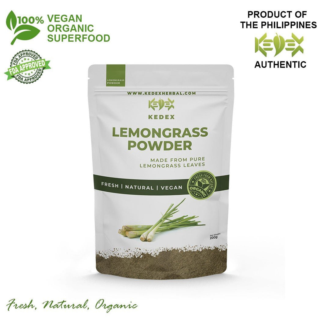 100% Natural Pure Lemongrass Powder Tea - Organic Non-GMO - KEDEX HERBAL