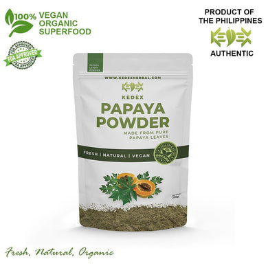 100% Natural Pure Papaya Leaves Powder - Organic Non-GMO 200g - KEDEX HERBAL