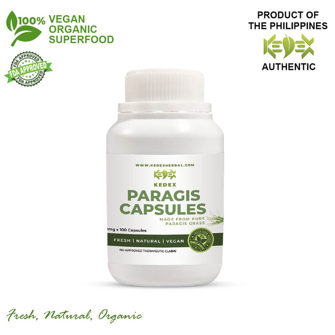 100% Natural Pure Paragis (Goose Grass) Capsules - Organic Non-GMO 100's - KEDEX HERBAL