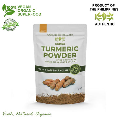100% Pure Natural Turmeric Powder - Organic Non-GMO - KEDEX HERBAL All natural Herbal Superfood Philippines