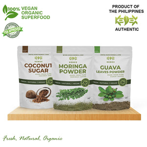 Products IMMUNITY BOOSTER PROMO PACK Moringa, Guava Coconut Sugar coco sugar organic superfood philippines